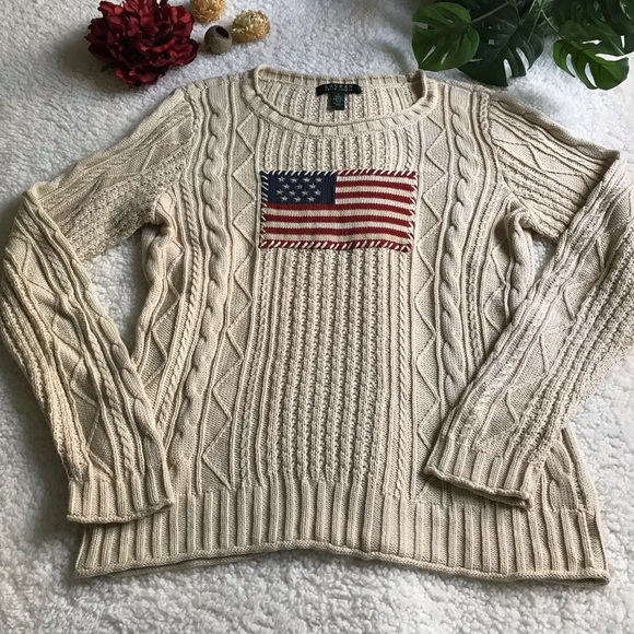 Polo Ralph Lauren Sweaters - Ralph Lauren Polo American Flag Knit